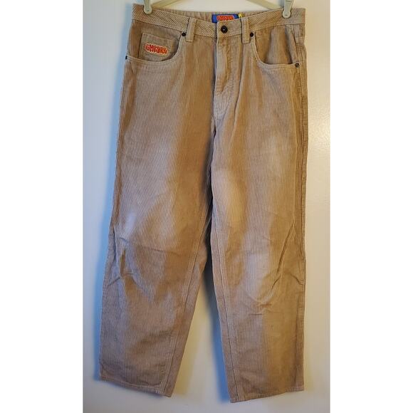 Empyre Corduroy Pants Mens 30 Tan Baggy Loose Relax Fit Skateboarding Y2K - Picture 1 of 9